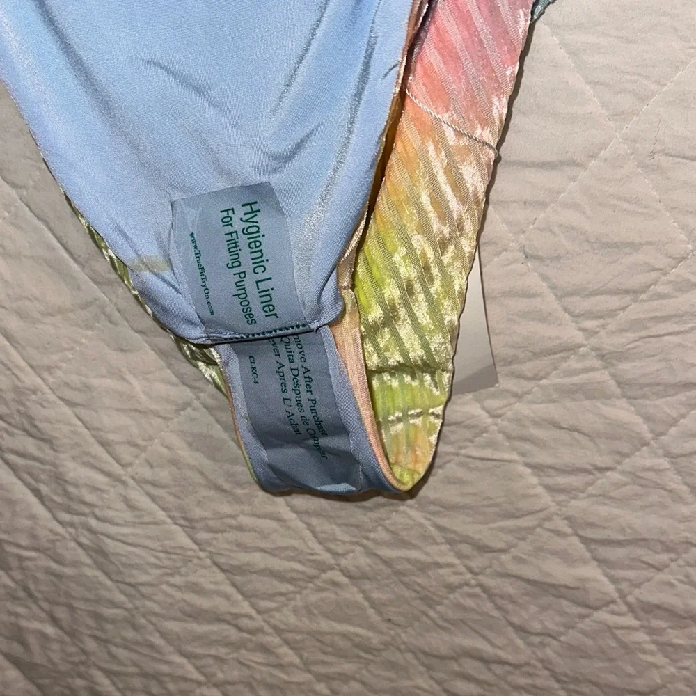 NWT Dippin Daisy Multicolor Ribbed Bikini Bottom (Multicolor) - Picture 6 of 6